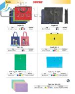 Contoh Joyko Bag B-002/003/004 B-2637-3  Data Bag 104F/C /DB-105FK/DBG-108/109 Tas Jinjing Data Bag kain Map Pocket Plastik merek Joyko
