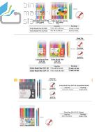 Gambar Pena Kuas Berwarna Seni menggambar dan Melukis Joyko Color Brush Pen CLP-25 (12 Color) merek Joyko