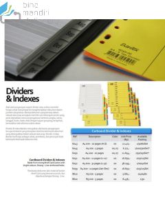 Jual Index pemisah file Bantex 6043 Carton Index A4 A-Z termurah harga grosir Jakarta