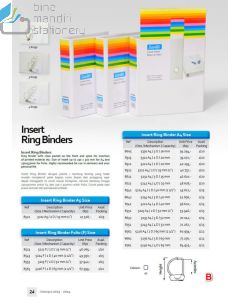 Bantex 8742 Insert Ring Binder 5221 A4 4D-40mm White Map berkas arsip