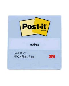 3M Post-it 654-1CB Sticky Note 76x76mm Cloud Blue